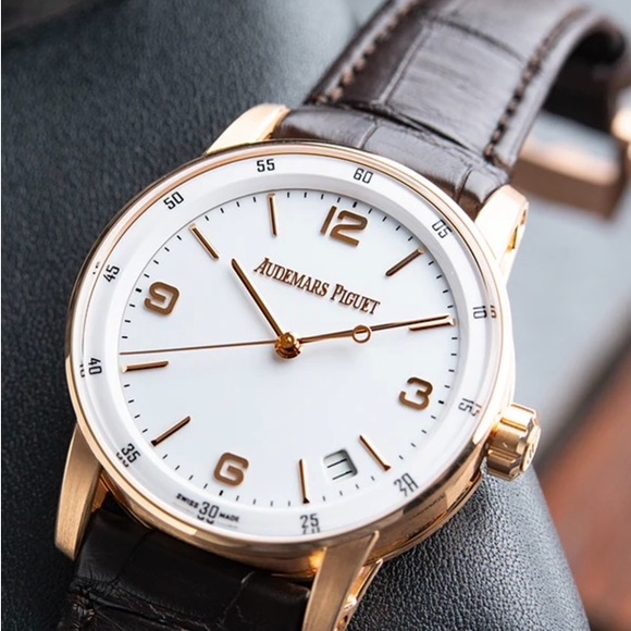 2021 Audemars Piguet Code 11.59 41MM White Dial Leather Strap (15210OR) - Picture 5 of 16